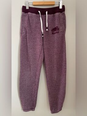 Roots Cabin Burgundy Salt and Pepper Logo Sweatpants Size XS